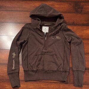 American Eagle Outfitters Chocolate Brown Hoodie